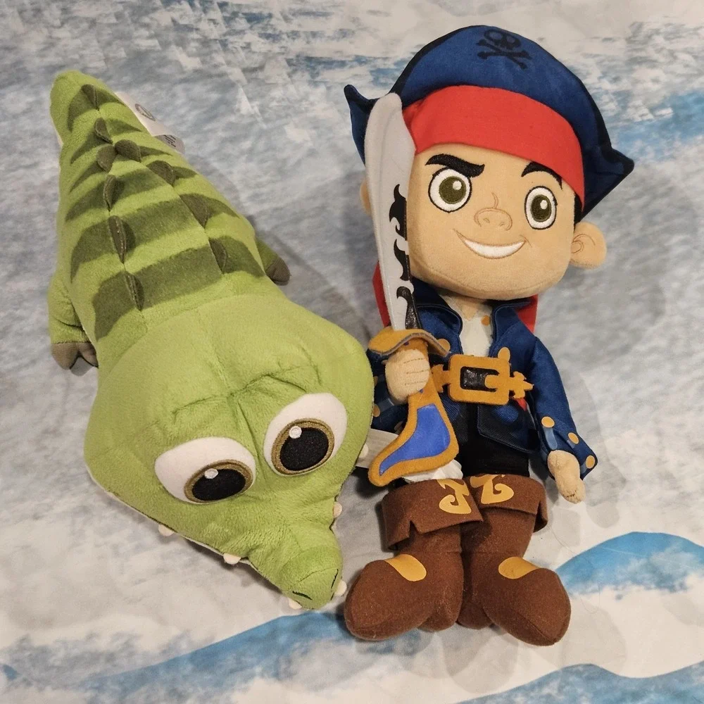 Disney Store‎ Jake & Tick Tock Crocodile Plush Jake and the Never Land Pirates